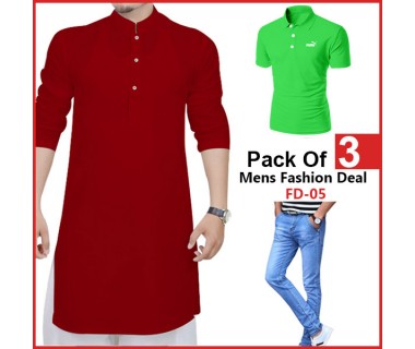 Pack Of 3 Mens Fashion Deal FD-05